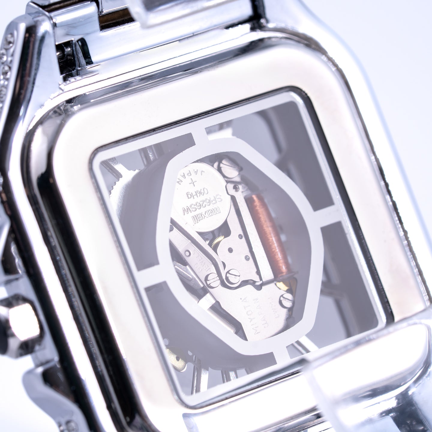 EISZEIT 45MM FULL ICED OUT WATCH SQUARE SKELETON