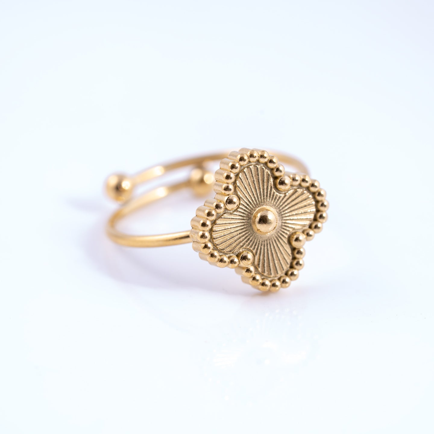 EISZEIT KLEEBLATT SET 18K GELBGOLD