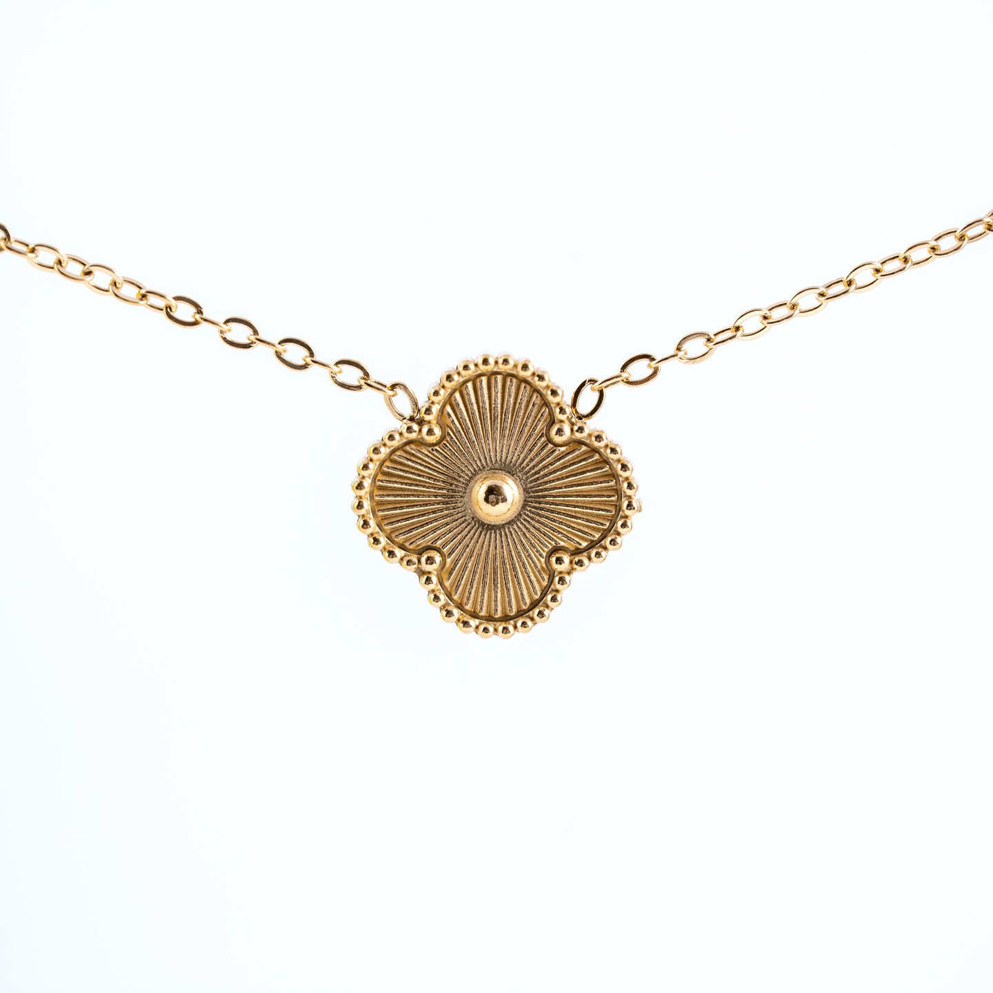 EISZEIT KLEEBLATT SET 18K GELBGOLD