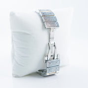 EISZEIT 45MM FULL ICED OUT WATCH SQUARE SKELETON