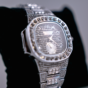 EISZEIT 38MM FULL ICED OUT BAGUETTE WATCH