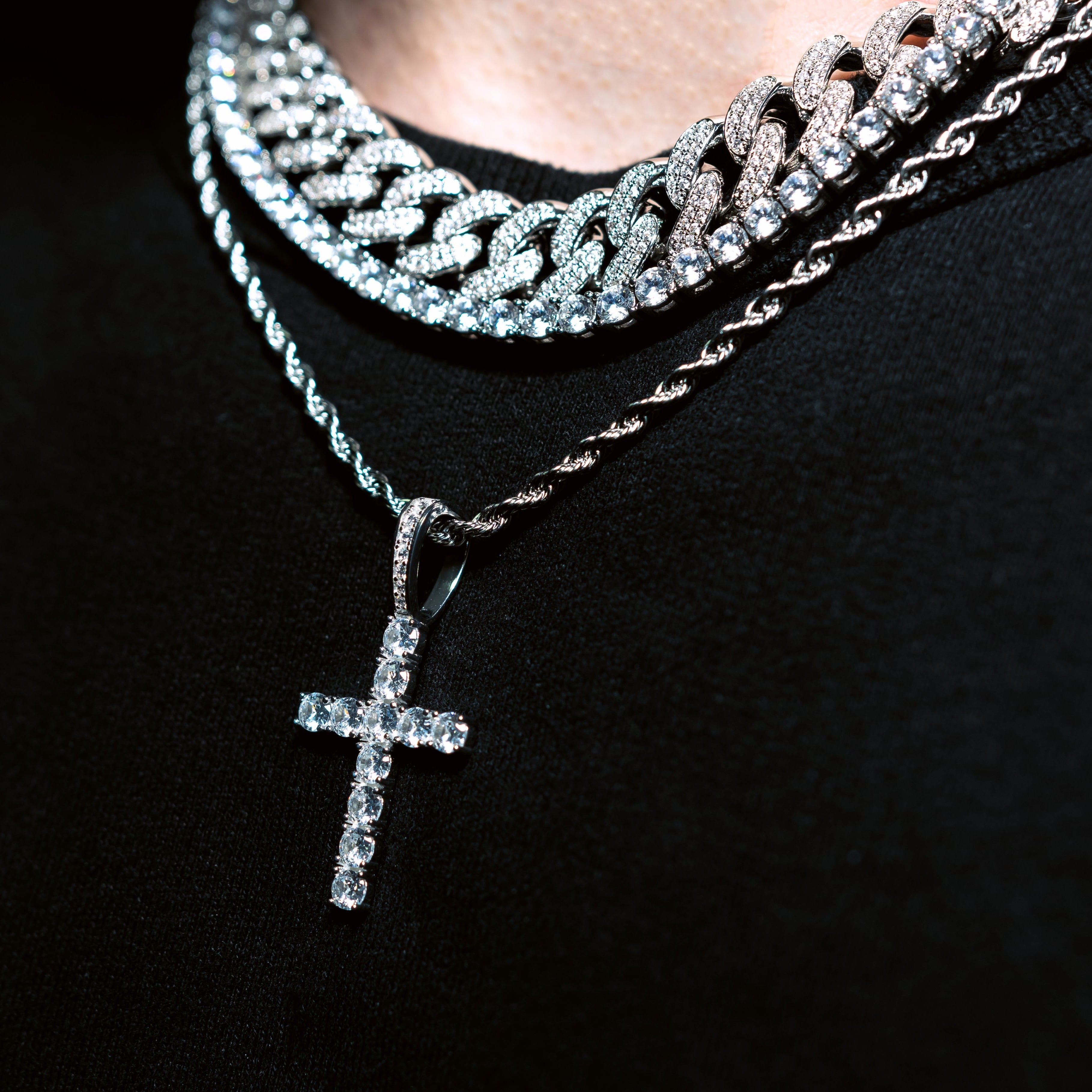 EISZEIT 925 SILBER CROSS PENDANT