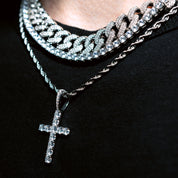 EISZEIT DLX 925 SILBER 12MM MIAMI CUBAN LINK CHAIN