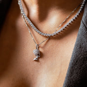 EISZEIT 925 SILBER NOFRETETE PENDANT