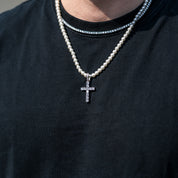 EISZEIT PEARL CROSS PENDANT