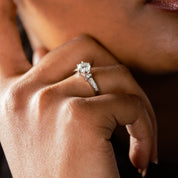 EISZEIT MOISSANIT 1CT 925 SILBER RING B