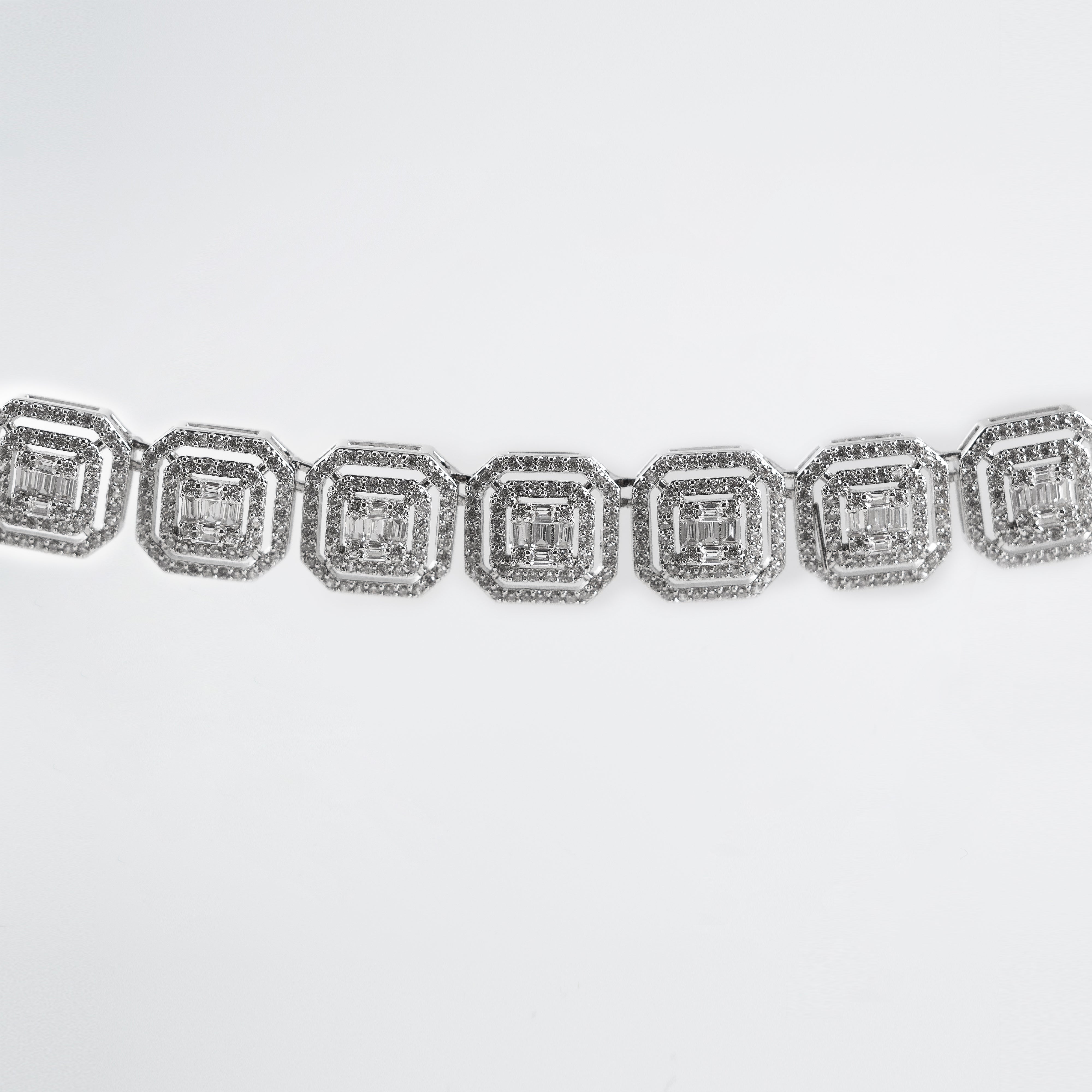 EISZEIT 13MM CLUSTERED BAGUETTE CHAIN