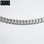 EISZEIT DLX 925 SILBER 12MM MIAMI CUBAN LINK CHAIN