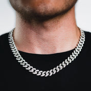 EISZEIT DLX 925 SILBER 12MM MIAMI CUBAN LINK CHAIN