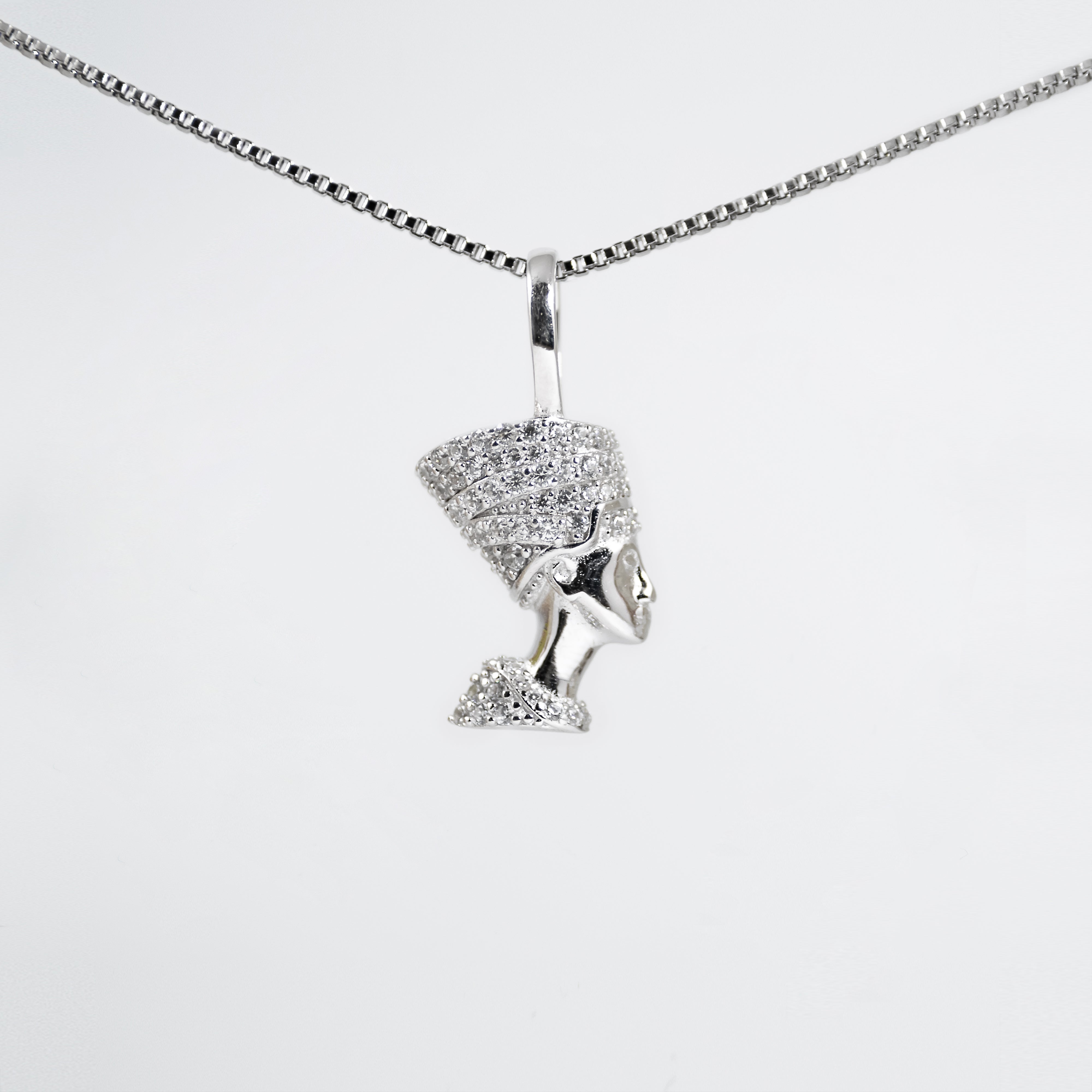 EISZEIT 925 SILBER NOFRETETE PENDANT