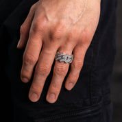 EISZEIT PRONG CUBAN LINK RING