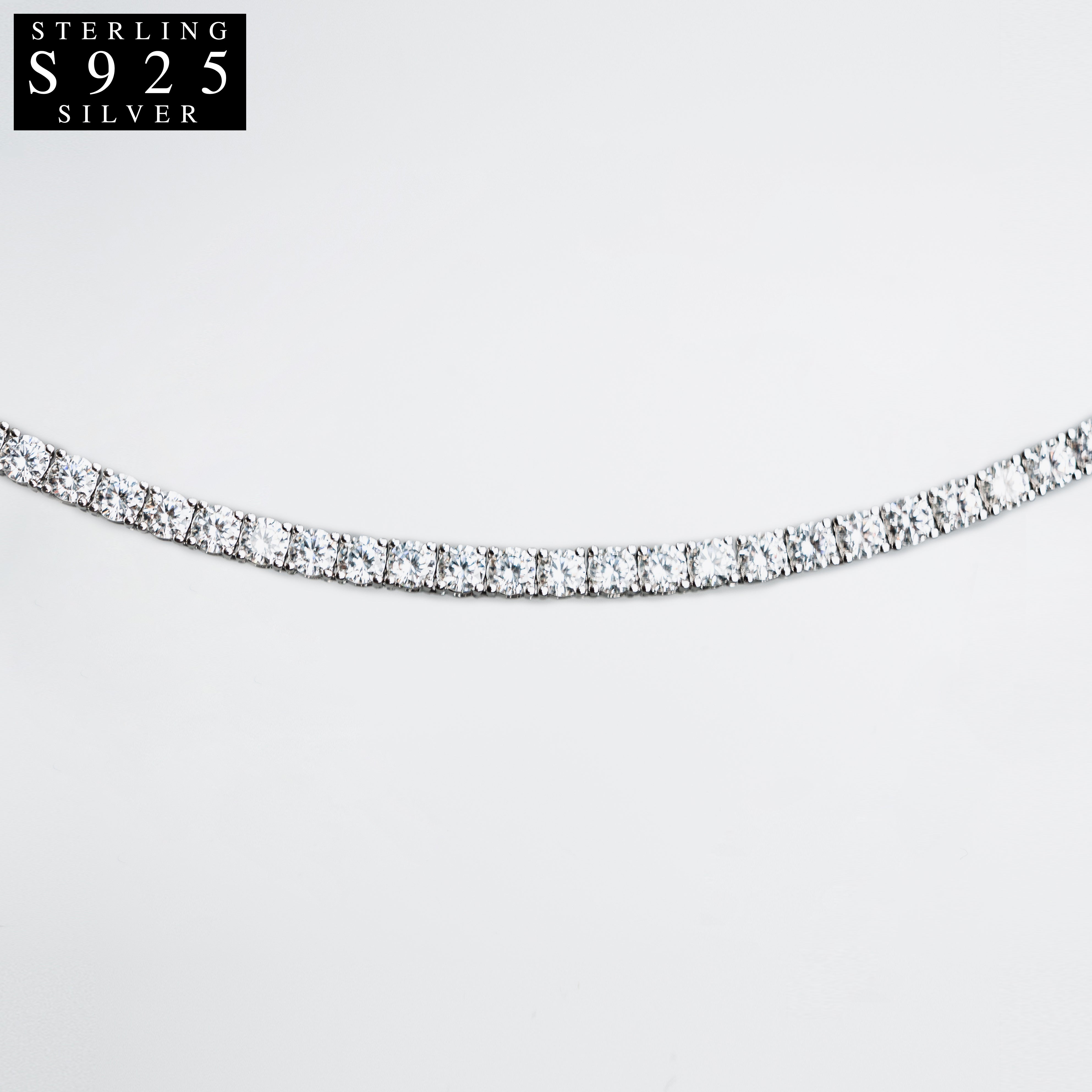 EISZEIT DLX 925 SILVER 4MM TENNIS CHAIN