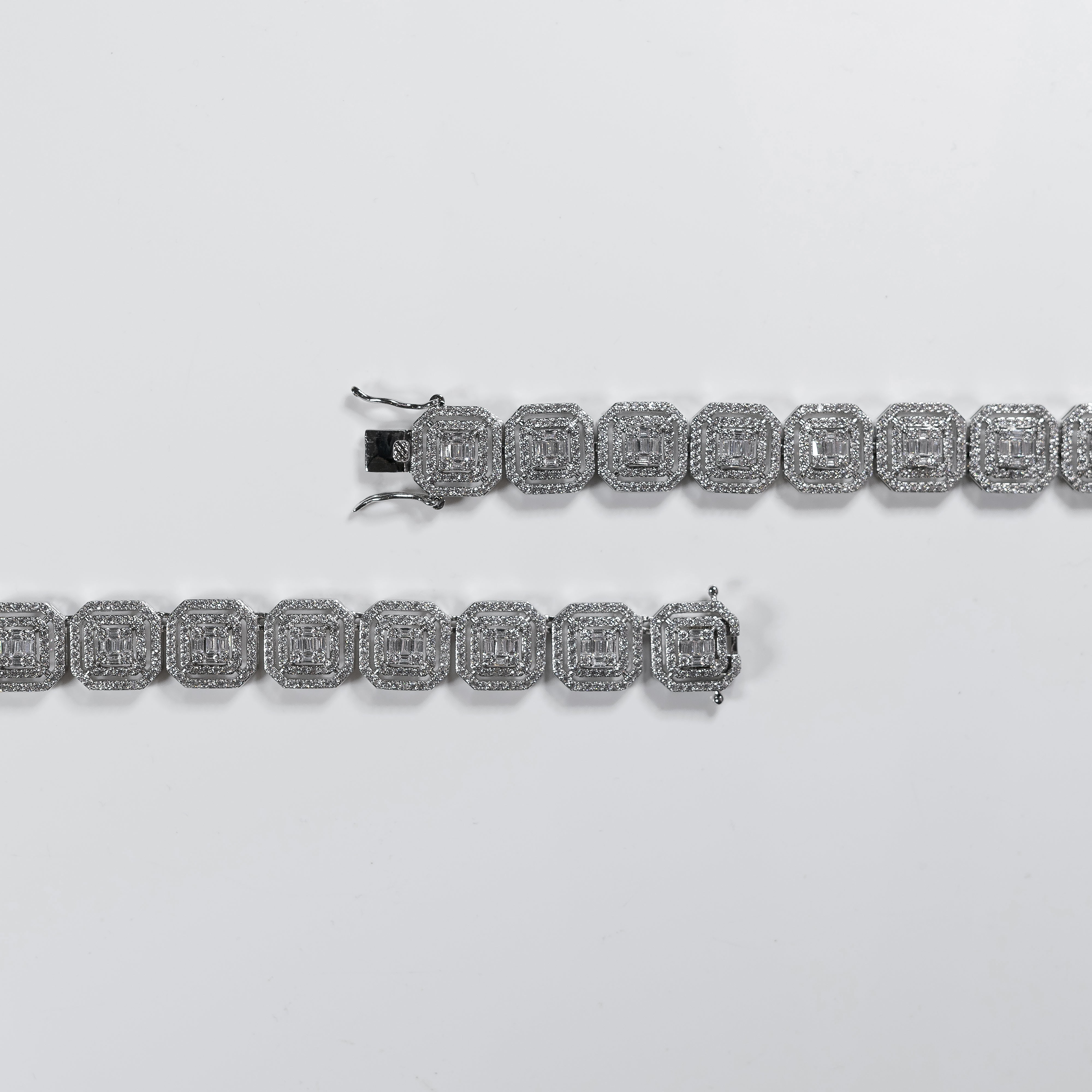 EISZEIT 13MM CLUSTERED BAGUETTE CHAIN